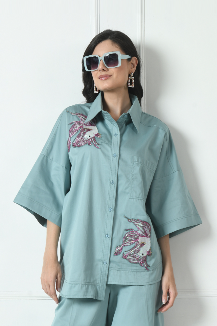 Cotton Shirt with Pocket for women, Green Color Shirt for women, Embroidery Shirt for Women, Boho Sleeve Shirts for women, Shirt for women, White OwlStylish shirts for women, Designer women’s formal shirts, Casual chic women’s tops, Summer cotton shirts for ladies, Women’s button-down shirts, Printed shirts for women online, Classic white shirts women, Oversized shirts for casual wear, Trendy shirts for office wear, Luxe satin shirts for women, Top women’s shirts for summer