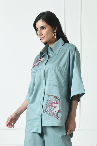 Cotton Shirt for Women, Sage Green Shirt, Shirt for Girls, Collared Shirt for Women,  Casual women's shirt, Classic women's shirt, White OwlStylish shirts for women, Designer women’s formal shirts, Casual chic women’s tops, Summer cotton shirts for ladies, Women’s button-down shirts, Printed shirts for women online, Classic white shirts women, Oversized shirts for casual wear, Trendy shirts for office wear, Luxe satin shirts for women, Top women’s shirts for summer