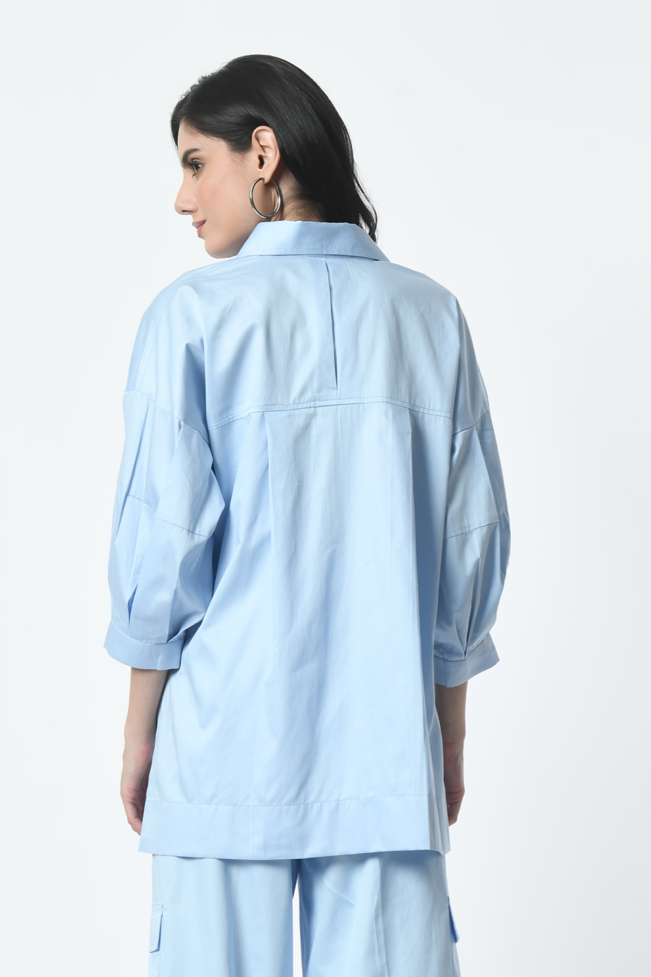 Long Back Shirt, Casual Shirt for Women, Office party wear shirt for women, party wear shirt for women, cotton shirt for women, light color shirt for women, White OwlStylish co-ord sets for women, Cotton co-ord outfits, Designer co-ord sets online, Summer co-ord sets women, Casual chic two-piece outfits, Co-ord party wear sets, Loungewear co-ord sets women, Elegant matching sets women, Trendy co-ord crop top sets, Comfortable co-ord outfits, Co-ord sets for loungewear and parties